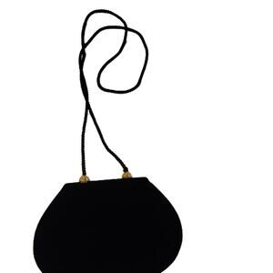 Carolyne Barton Solid Crossbody Evening Bag Black